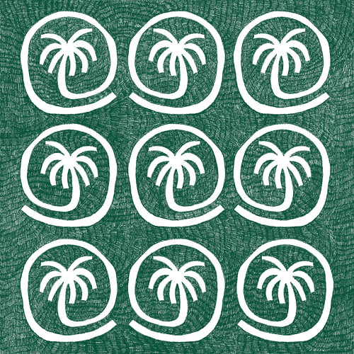 Motif de palmiers tropicaux