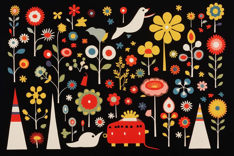 Minimalistische bloemencompositie van Art & Soul Creations