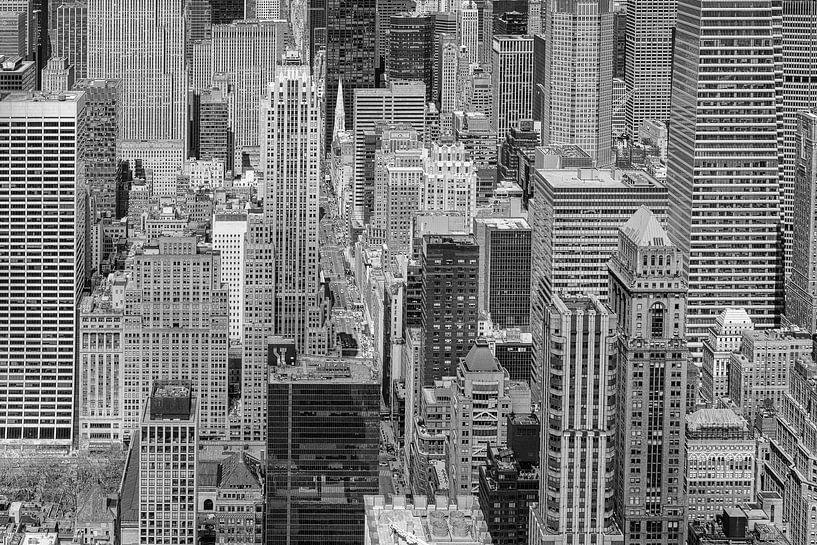 Blick auf die Hochhäuser von Midtown Manhattan in NYC von Götz Gringmuth-Dallmer Photography