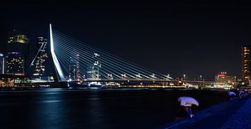 Rotterdam by Night; Erasmusbrug van Astrid Luyendijk