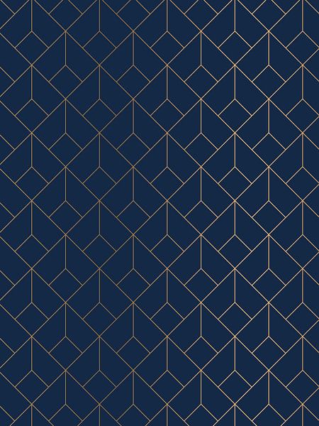 Geometrisch Patroon Print van MDRN HOME