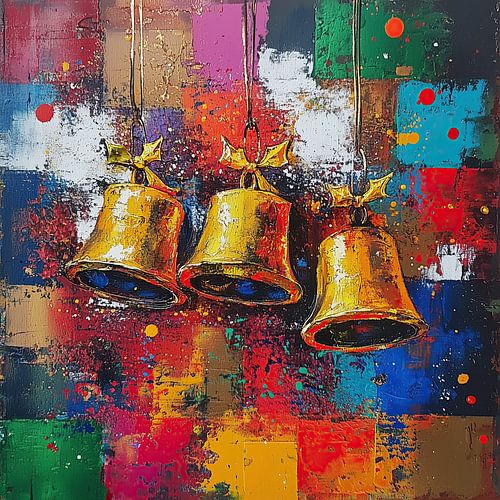 Jingle Bells, abstract art Christmas