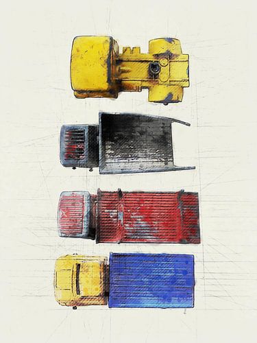 Toys - Trucks from above