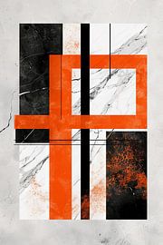 Abstrakte Geometrie auf Marmor von Poster Art Shop