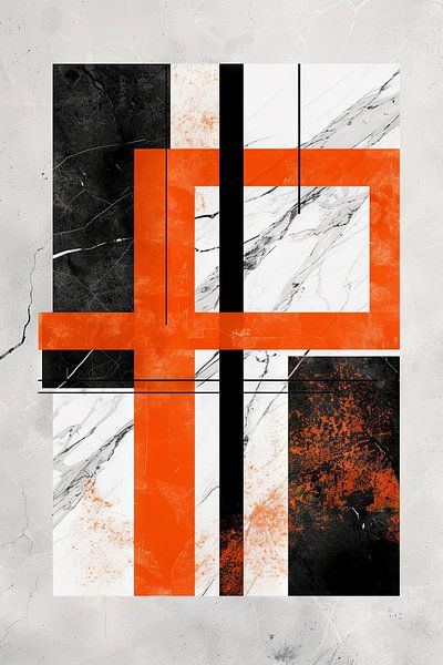 Abstract geometry on marble by Poster Art Shop