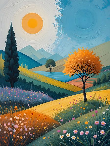 Ländliche Idylle im Sonnenschein von HorizonArtistry