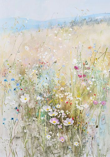 Blumenfeld | Feld mit weißen Blumen