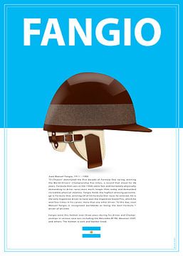 Juan Manuel Fangio Helmet by Theodor Decker