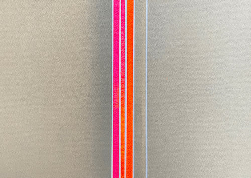 Echo – Affiche « Neon Streep » en rose et orange