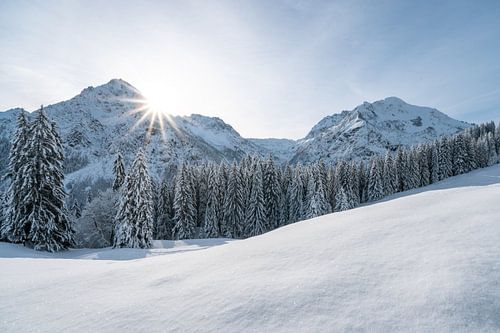 Winteruitzichten in Kleinwalsertal
