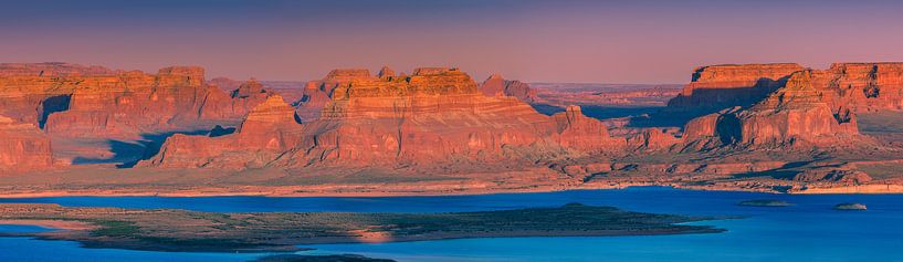 Panorama Sunset Alstrom Point, Lake Powell by Henk Meijer Photography