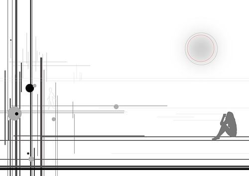 abstract lines #1 van David Berkhoff