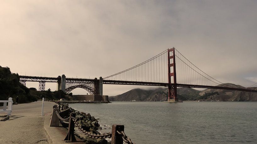 Golden Gate Bridge - San Francisco  van Josina Leenaerts