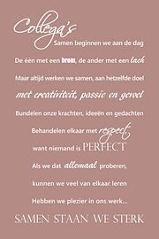 Colleagues - Pink by Sandra Hazes