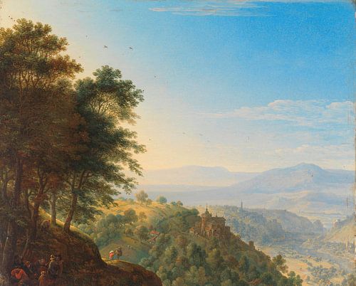 Berglandschap bij Boppard aan de Rijn, Herman Saftleven
