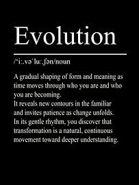 Evolutie Definitie - Zwart van WordsThatInspire