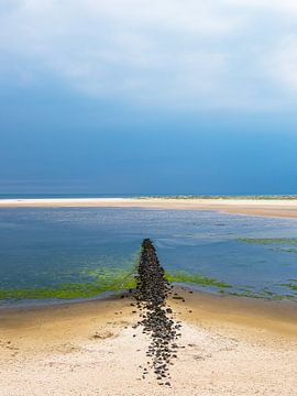 Plage avec épi à Wittdün sur l'île d'Amrum sur Rico Ködder