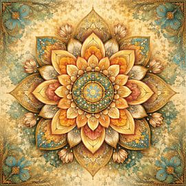 Élégant mandala Art nouveau 1 sur Claudia Gründler