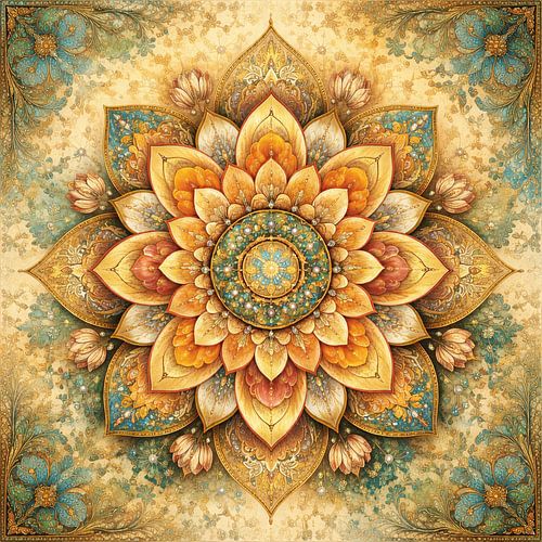 Elegant Art Nouveau Mandala 1 by Claudia Gründler