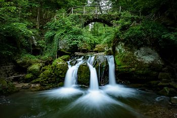 Waterfall in Luxembourg (Müllertal)
