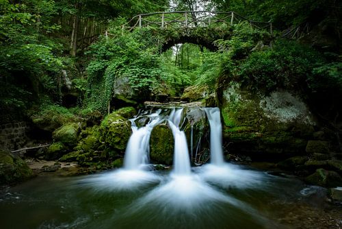 Waterfall in Luxembourg (Müllertal)