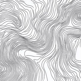 Vagues de lignes sur Poster Art Shop