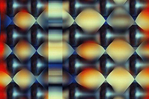 Abstract werk wiskundig-organisch