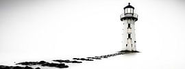 Stufen | Minimalistisches Leuchtturm-Panorama in High Key von KRAB