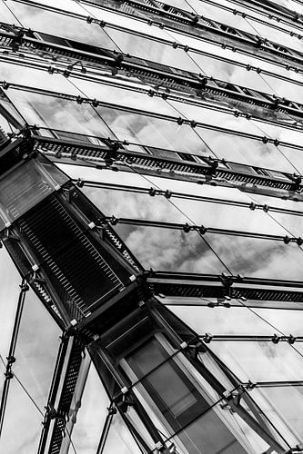 Glazen gevel aan de Potsdamer Platz