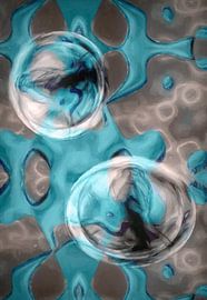 Oiseau bleu sur Jacky