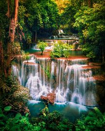 Huay Mae Khamin waterfall Thailand by Niels Tichelaar