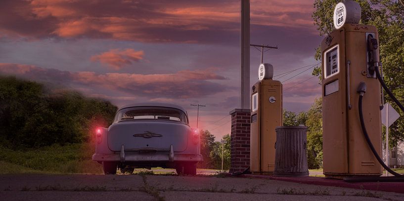 Route 66 Stimmungsplatte von Humphry Jacobs