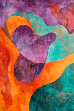 Abstract variety of colours in pastel shades by Poster Art Shop
