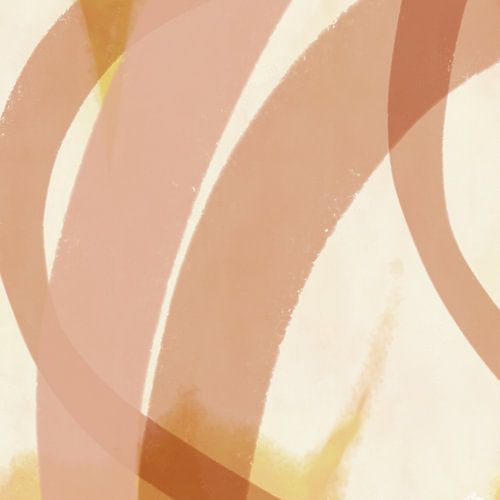 Romantische minimalistische kunst in pastelkleuren