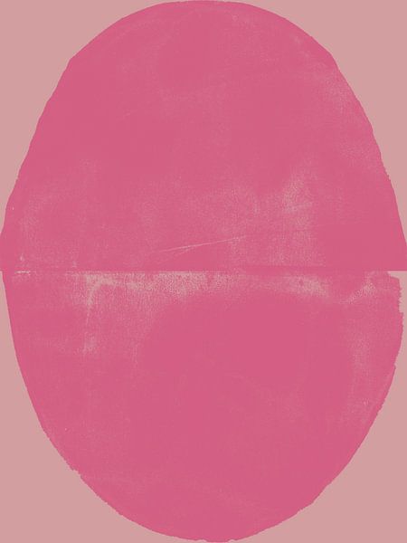 Bright and soft pink. Earth. Modern abstract art. by Dina Dankers