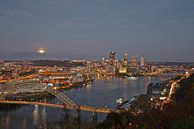 Pittsburgh - full moon rising by Sander Knopper thumbnail