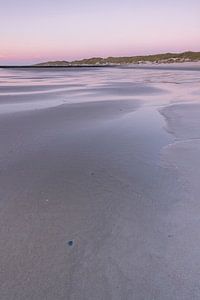 La plage de Vlieland au coucher du soleil