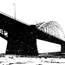 Nijmegen Waalbrug, Art moderne sur Caroline Guerain