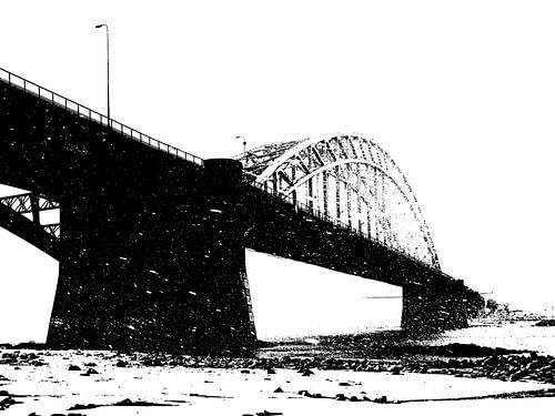 Nijmegen Waalbrug, Art moderne sur Caroline Guerain