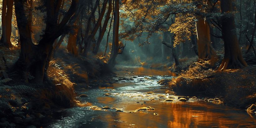 Wald von fernlichtsicht