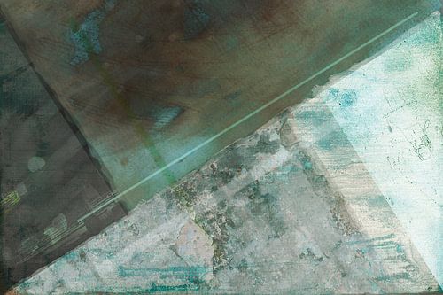 Compositie van kleurvlakken, groen