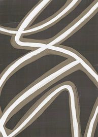 Ligne abstraite | Noir sur Bohomadic Studio