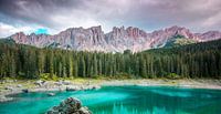 Lago di carezza (Karersee) - Dolomiten, Südtirol von Jens De Weerdt Miniaturansicht