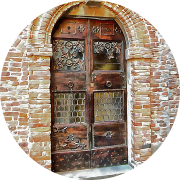 Sierlijke deur Panicale Italië van Dorothy Berry-Lound
