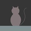 Silhouette de chat sur Wandersti