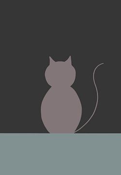 Kat in de nacht van Stinis illustraties