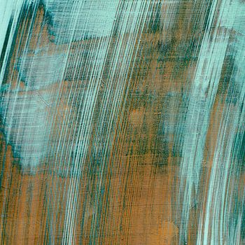 Abstract Teal Strokes
