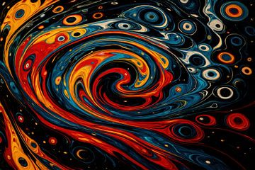 Abstrakte Spirale in Bewegung von Imperial Art House