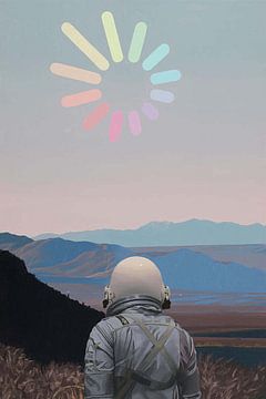 astronaute sur erikaktus gurun
