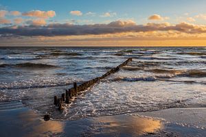 Ostseeküste auf der Insel Moen in Dänemark